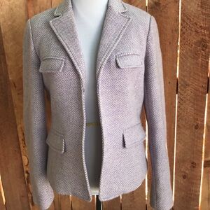 Very rare J.crew purple herringbone wool blazer